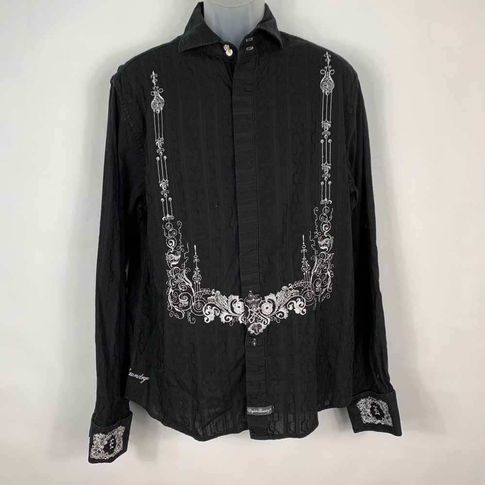 English Laundry Mens Limited Design Large Shirt